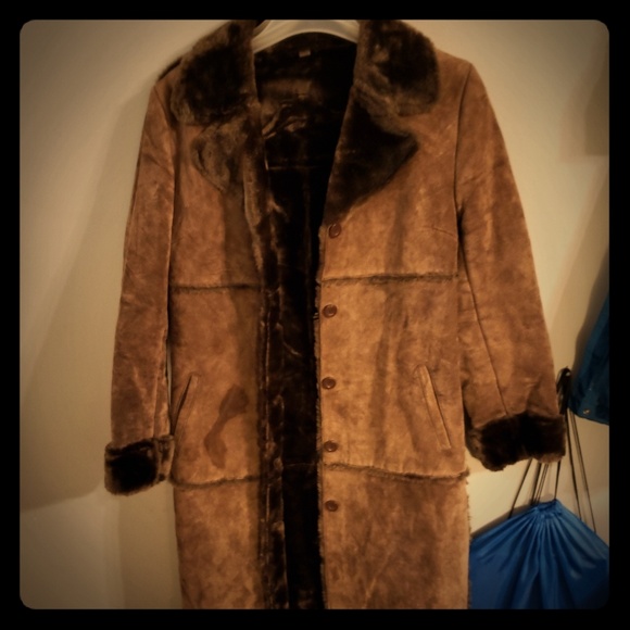 Brandon Thomas Jackets & Blazers - Brown Leather Trench Coat